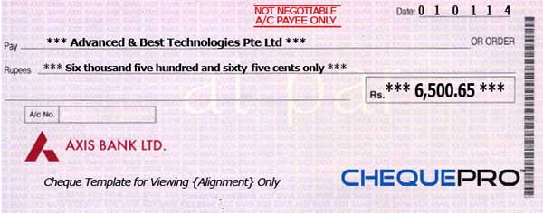 cheque printing writing software for india banks cheque copy template